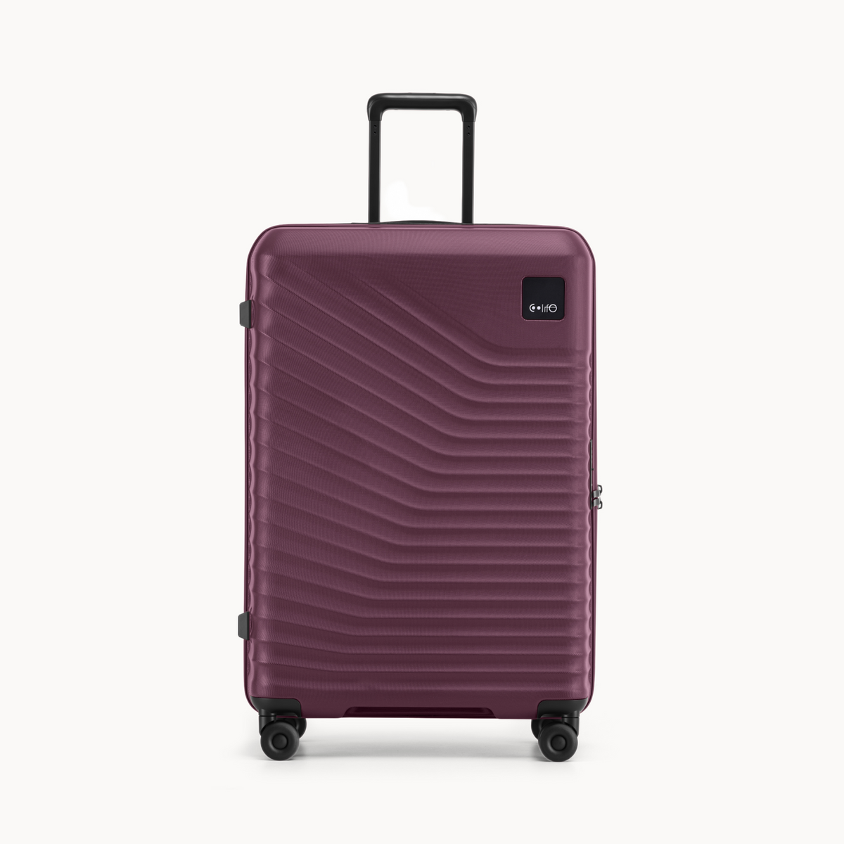 The Belle Large Checked Plum