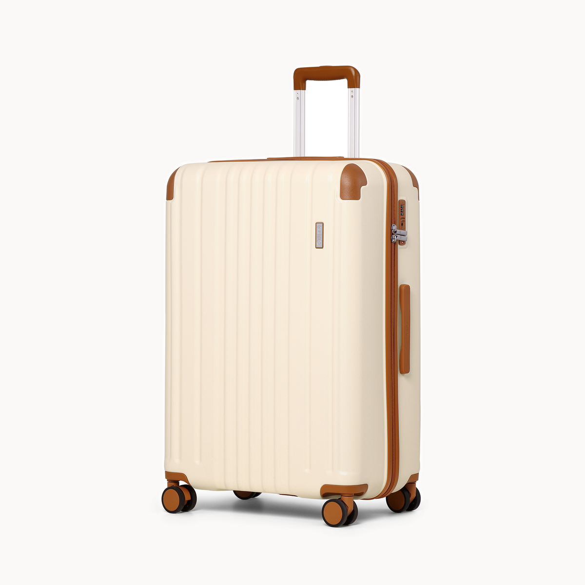 The Classic Large Checked Ivory & Tan