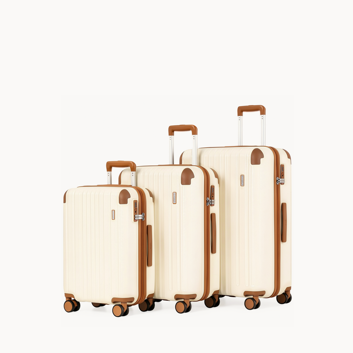 The Classic 3-Set Ivory & Tan